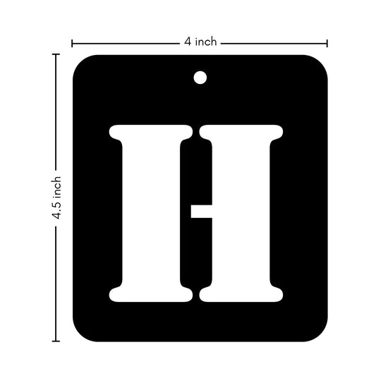 iCraft Alphabet Stencil 4" x 4" - ICS-8 (H)