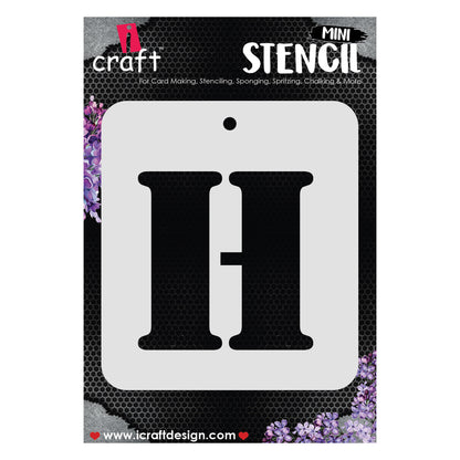 iCraft Alphabet Stencil 4" x 4" - ICS-8 (H)