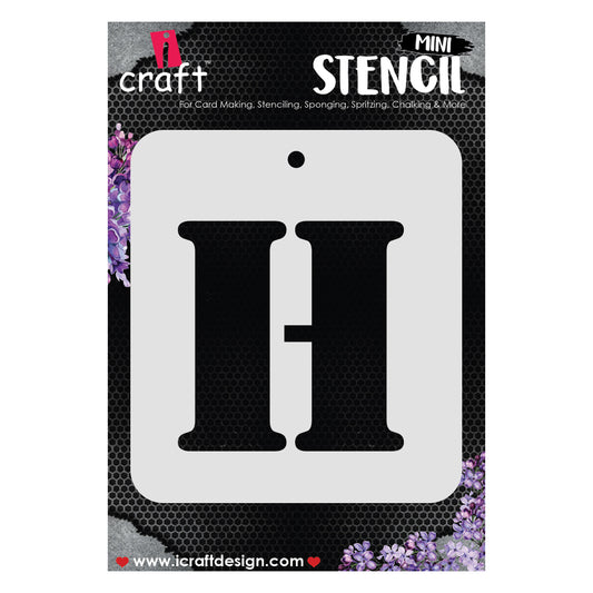 iCraft Alphabet Stencil 4" x 4" - ICS-8 (H)