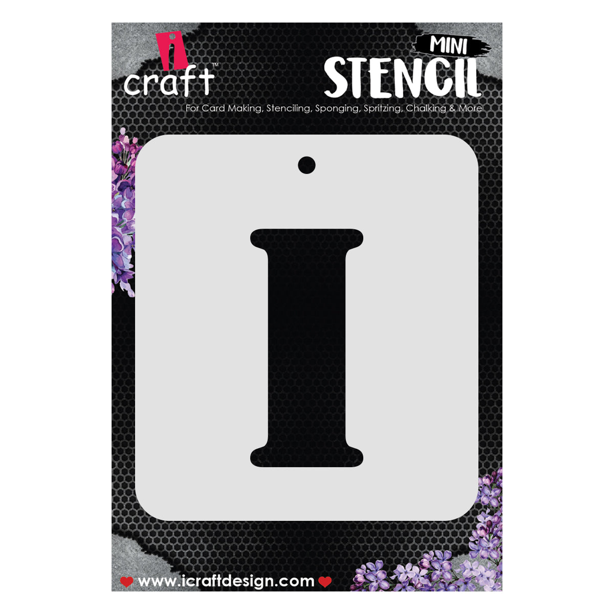 iCraft Alphabet Stencil 4" x 4" - ICS-9 (I)
