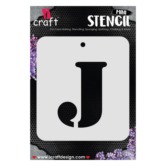iCraft Alphabet Stencil 4" x 4" - ICS-10 (J)