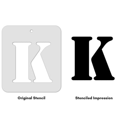 iCraft Alphabet Stencil 4" x 4" - ICS-11 (K)