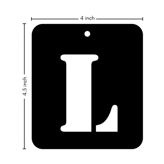 iCraft Alphabet Stencil 4" x 4" - ICS-12 (L)