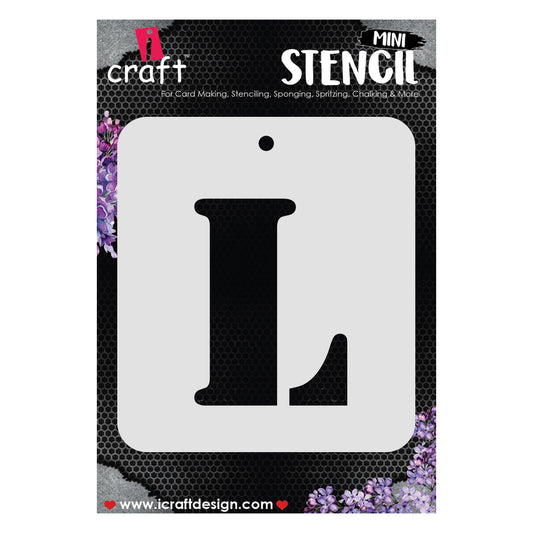 iCraft Alphabet Stencil 4" x 4" - ICS-12 (L)
