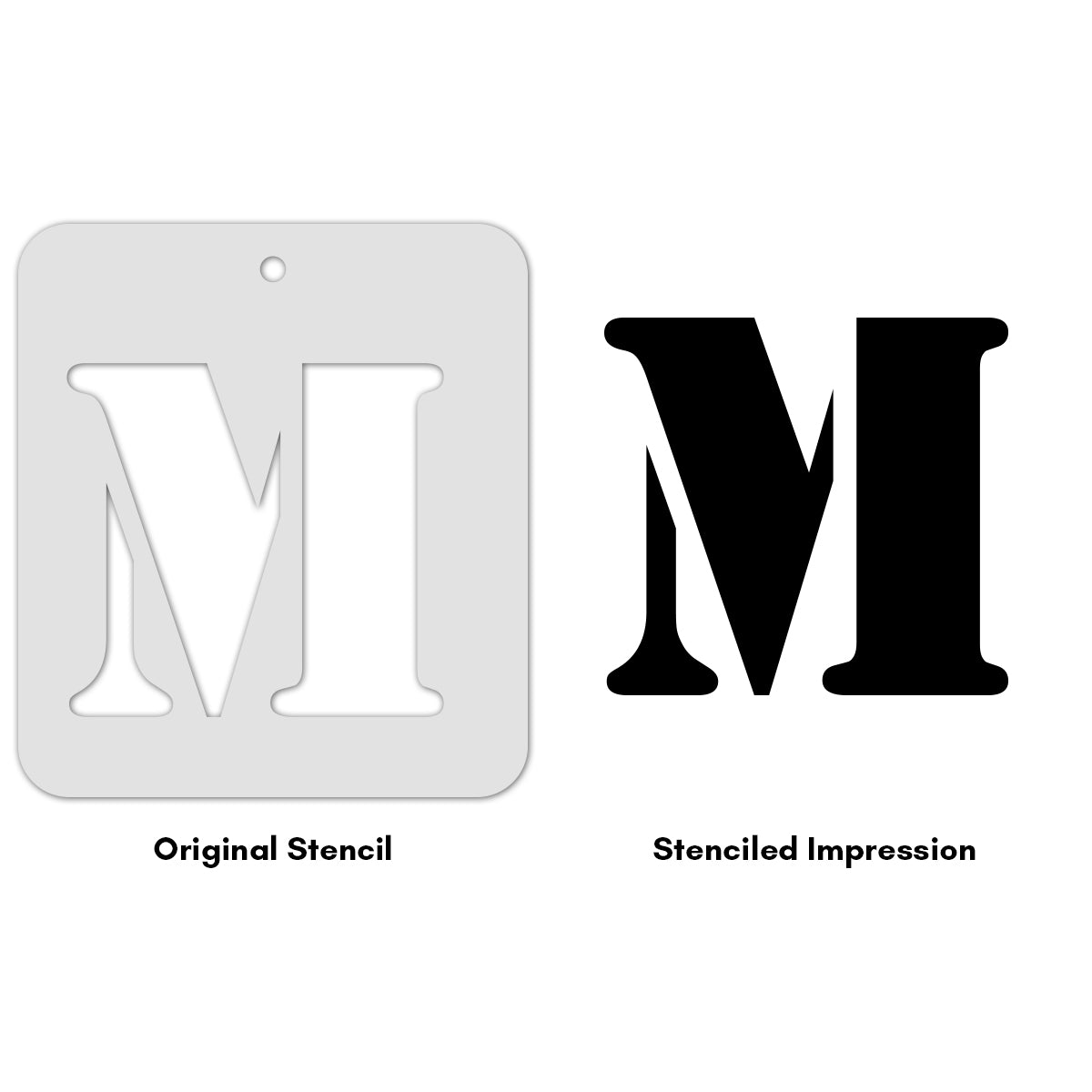iCraft Alphabet Stencil 4" x 4" - ICS-13 (M)