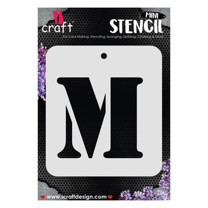 iCraft Alphabet Stencil 4" x 4" - ICS-13 (M)