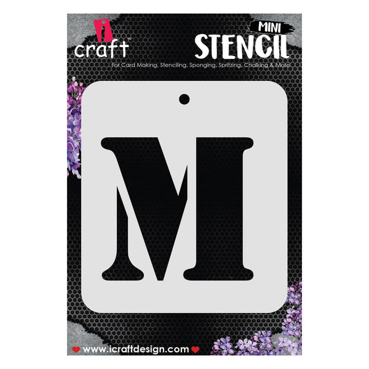 iCraft Alphabet Stencil 4" x 4" - ICS-13 (M)