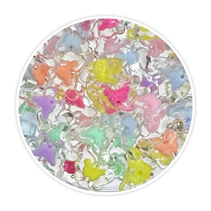 iCraft Multicolor Clear Butterfly Beads - A Flutter of Color