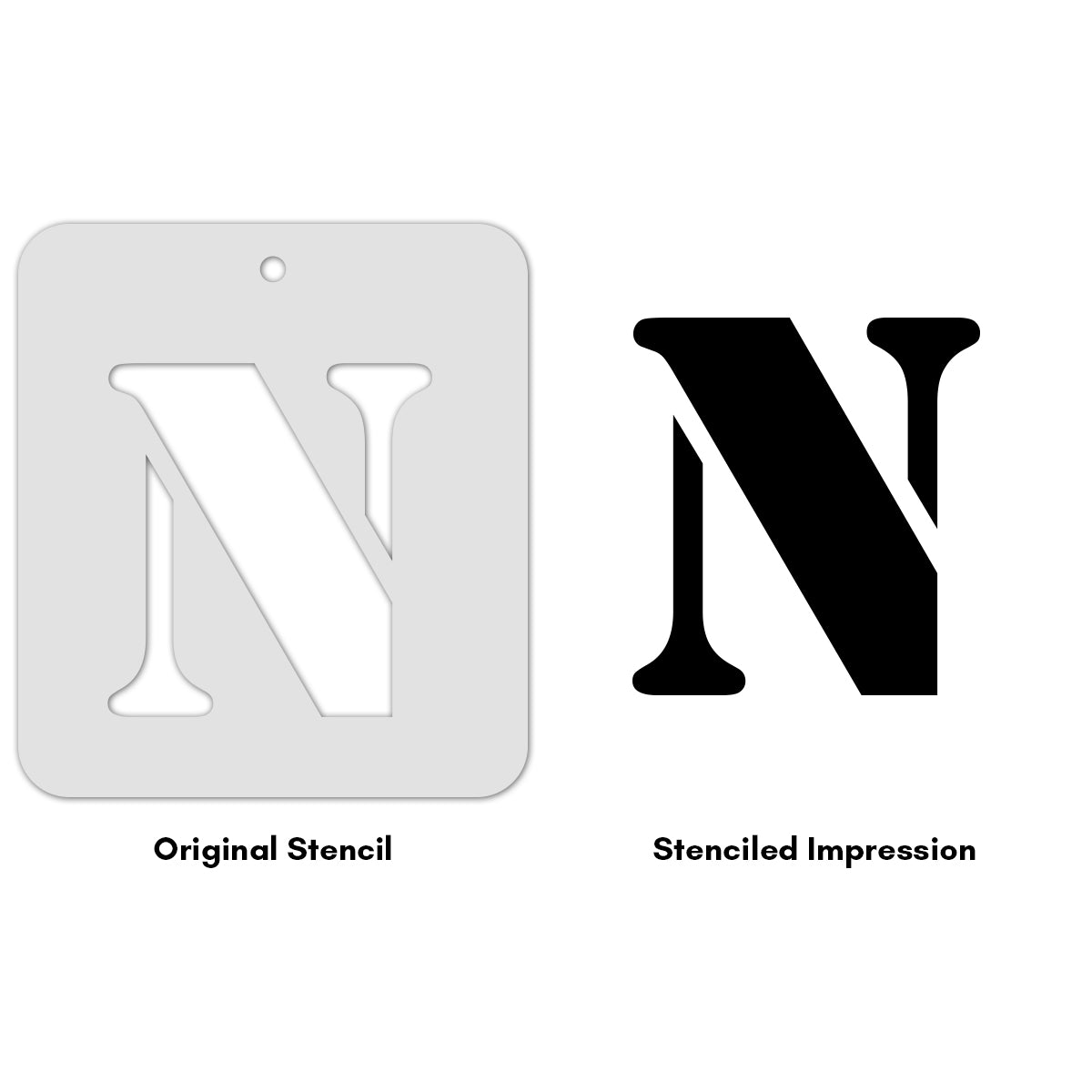 iCraft Alphabet Stencil 4" x 4" - ICS-14 (N)