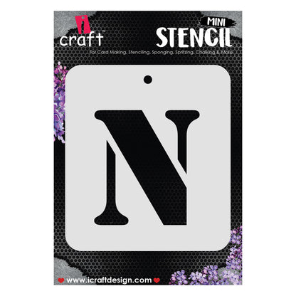 iCraft Alphabet Stencil 4" x 4" - ICS-14 (N)