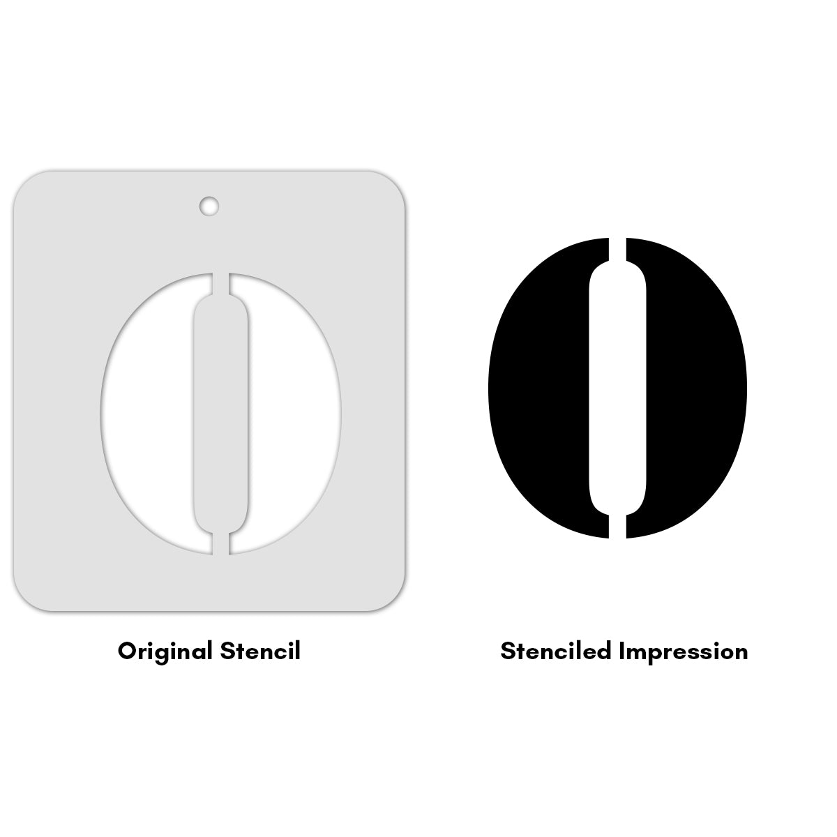 iCraft Alphabet Stencil 4" x 4" - ICS-15 (O)