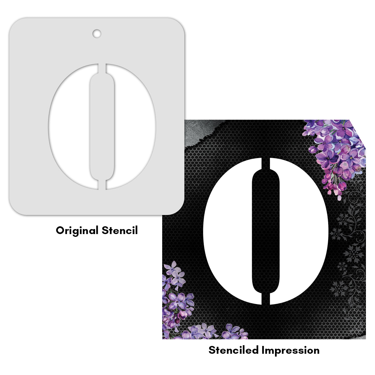 iCraft Alphabet Stencil 4" x 4" - ICS-15 (O)