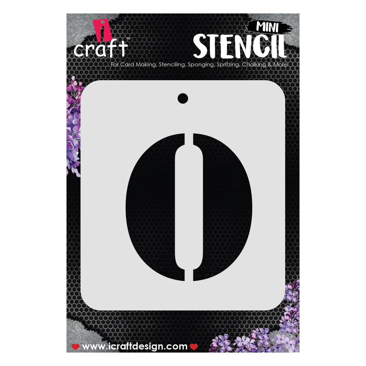 iCraft Alphabet Stencil 4" x 4" - ICS-15 (O)