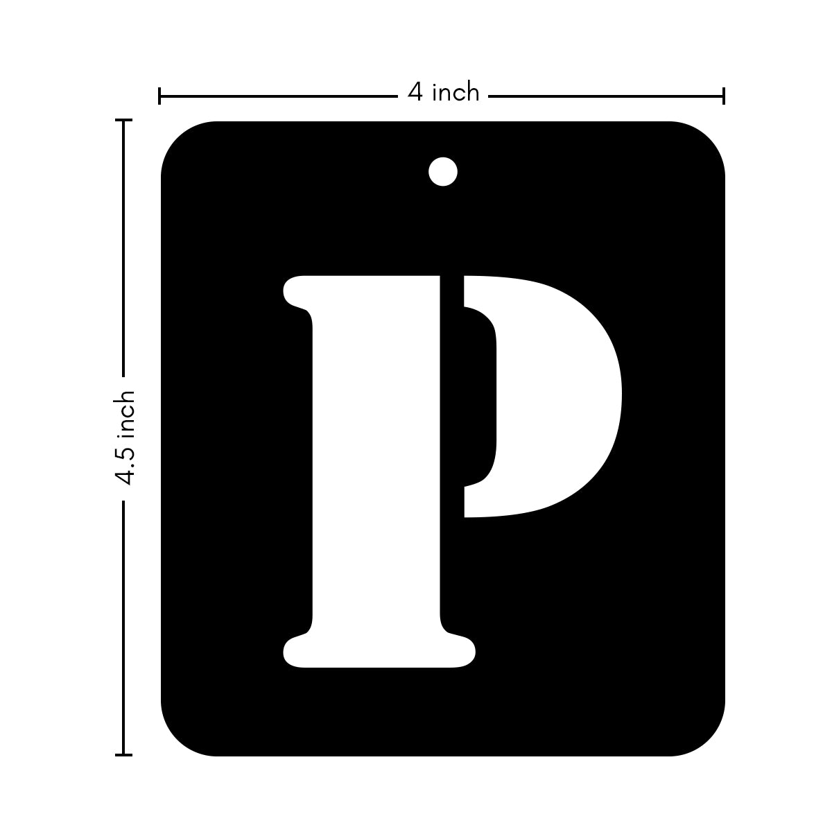 iCraft Alphabet Stencil 4" x 4" - ICS-16 (P)