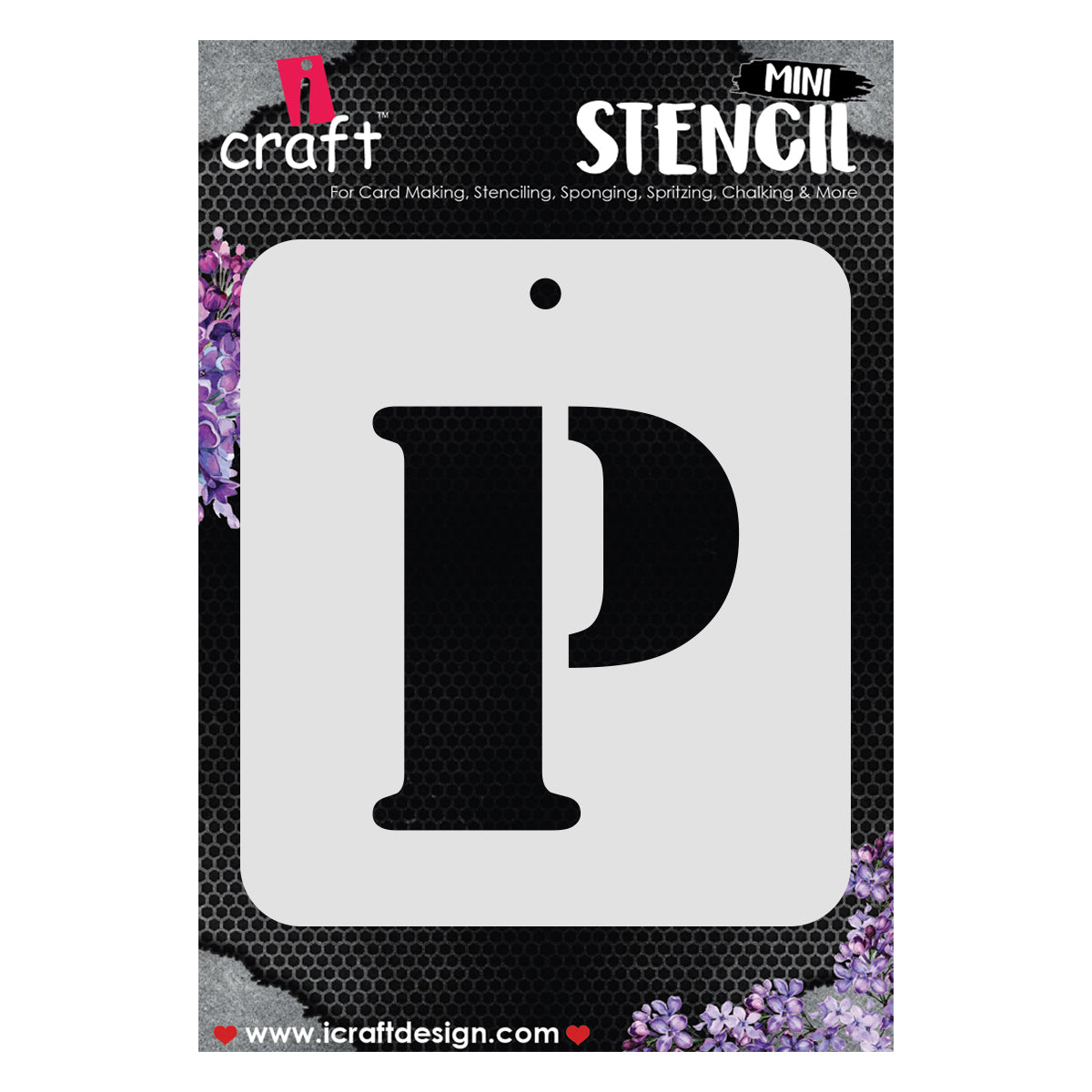 iCraft Alphabet Stencil 4" x 4" - ICS-16 (P)