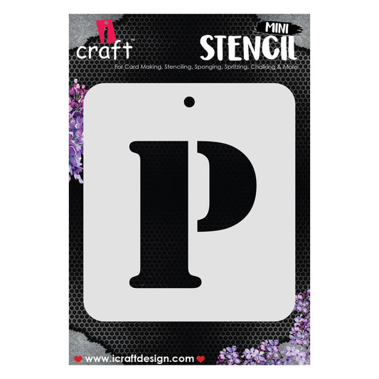 iCraft Alphabet Stencil 4" x 4" - ICS-16 (P)