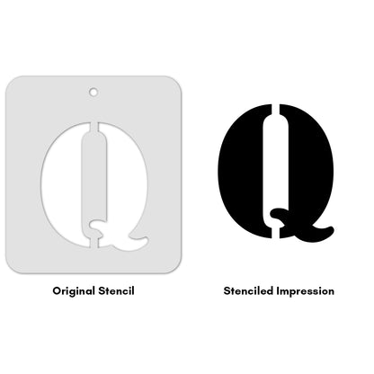 iCraft Alphabet Stencil 4" x 4" - ICS-17 (Q)