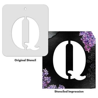 iCraft Alphabet Stencil 4" x 4" - ICS-17 (Q)