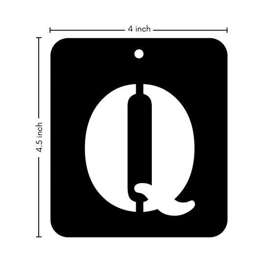 iCraft Alphabet Stencil 4" x 4" - ICS-17 (Q)