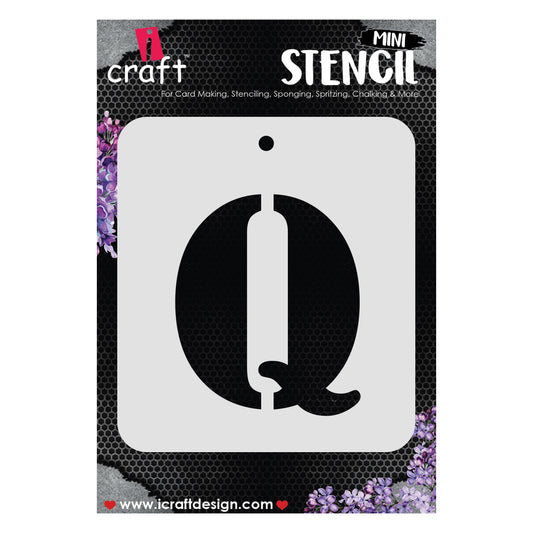 iCraft Alphabet Stencil 4" x 4" - ICS-17 (Q)