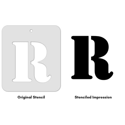 iCraft Alphabet Stencil 4" x 4" - ICS-18 (R)