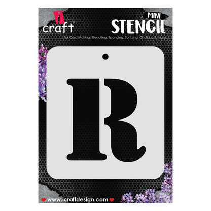 iCraft Alphabet Stencil 4" x 4" - ICS-18 (R)
