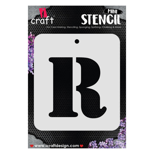 iCraft Alphabet Stencil 4" x 4" - ICS-18 (R)