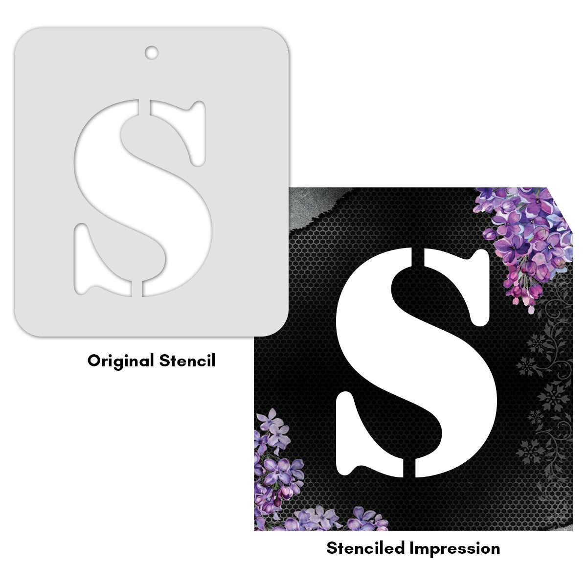 iCraft Alphabet Stencil 4" x 4" - ICS-19 (S)