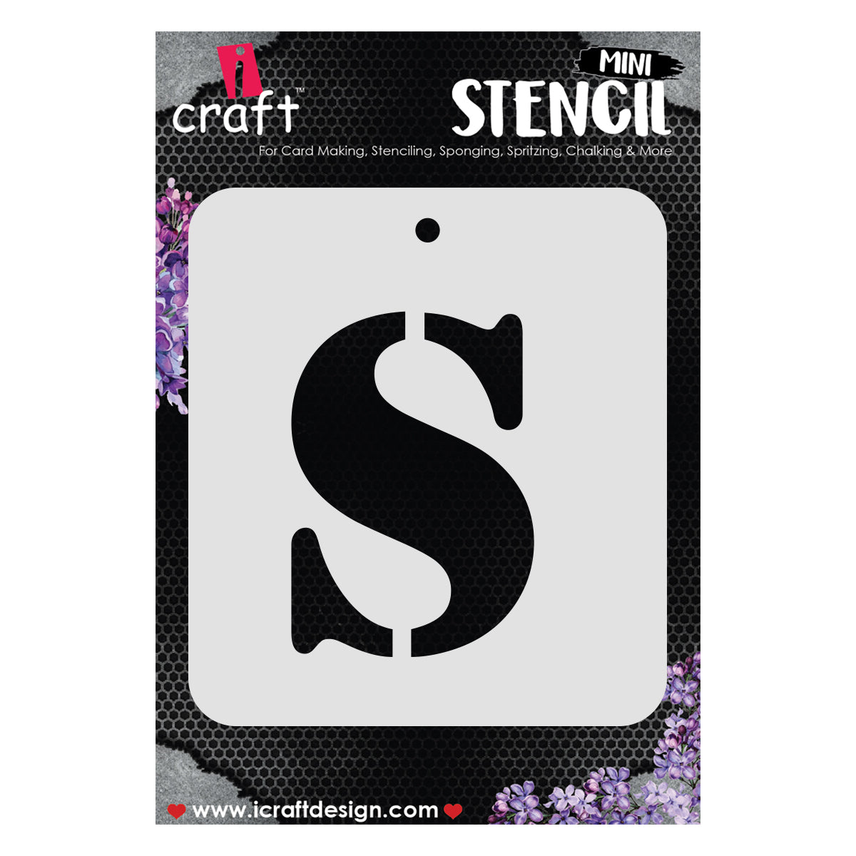 iCraft Alphabet Stencil 4" x 4" - ICS-19 (S)