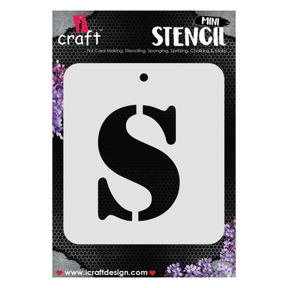 iCraft Alphabet Stencil 4" x 4" - ICS-19 (S)