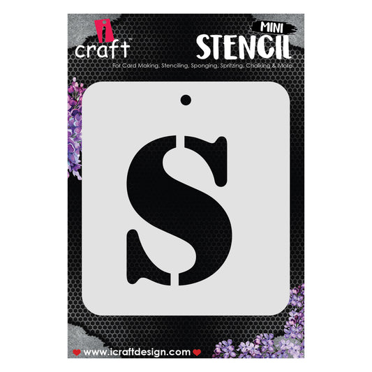 iCraft Alphabet Stencil 4" x 4" - ICS-19 (S)