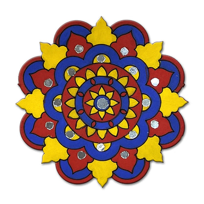 Mandala Art Painting Kit – 4" MDF Craft Kit for Kids & Adults – SMA 06