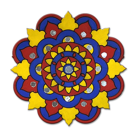 Mandala Art Painting Kit – 4" MDF Craft Kit for Kids & Adults – SMA 06