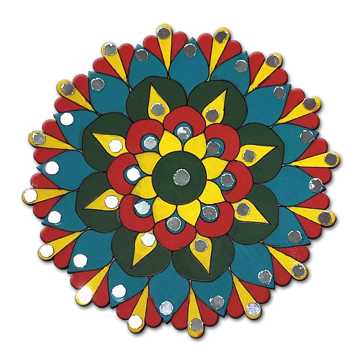 Mandala Art Painting Kit – 4" MDF Craft Kit for Kids & Adults – SMA 09