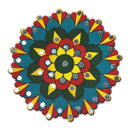 Mandala Art Painting Kit – 4" MDF Craft Kit for Kids & Adults – SMA 09