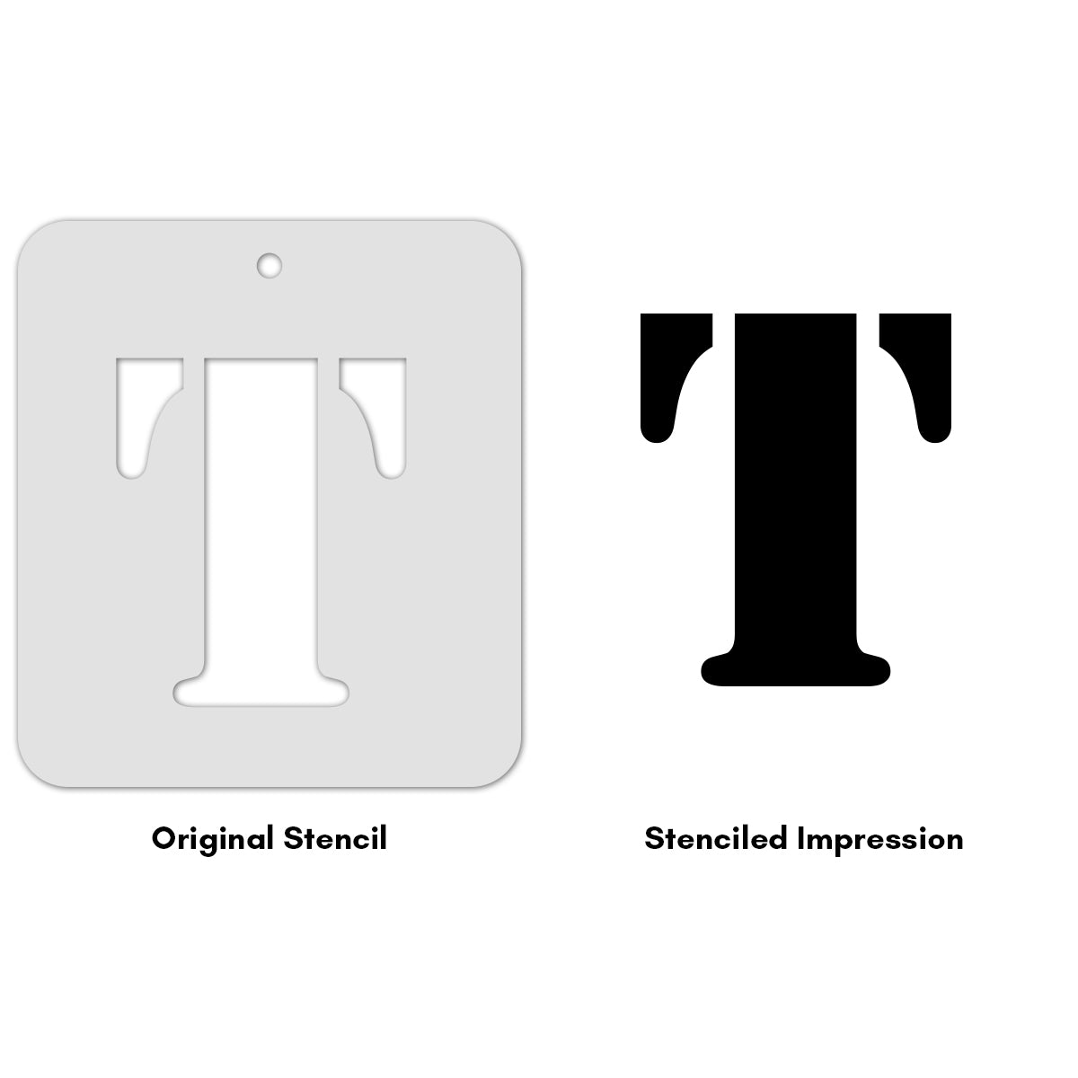 iCraft Alphabet Stencil 4" x 4" - ICS-19 (T)