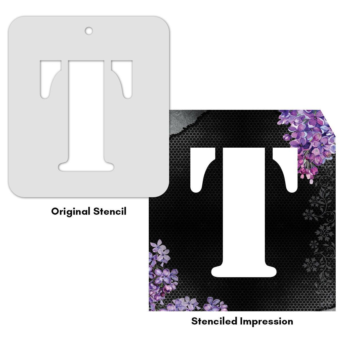 iCraft Alphabet Stencil 4" x 4" - ICS-19 (T)