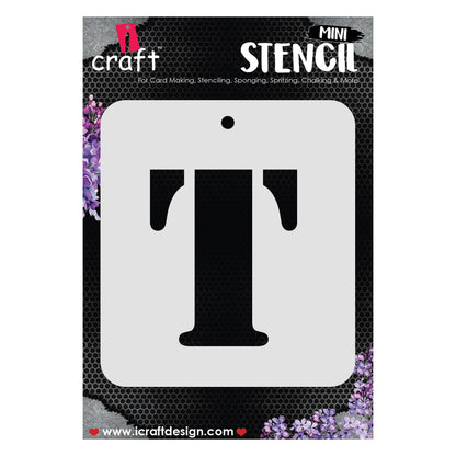 iCraft Alphabet Stencil 4" x 4" - ICS-19 (T)