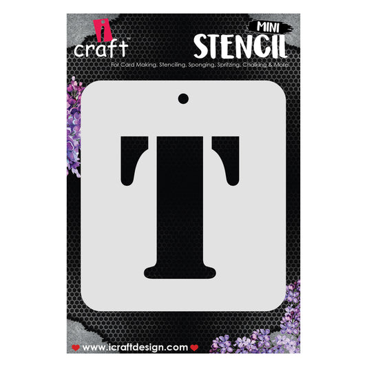 iCraft Alphabet Stencil 4" x 4" - ICS-19 (T)