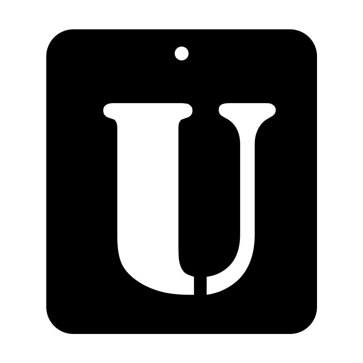 iCraft Alphabet Stencil 4" x 4" - ICS-21 (U)