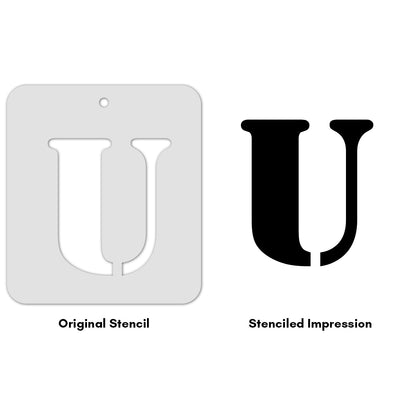 iCraft Alphabet Stencil 4" x 4" - ICS-21 (U)