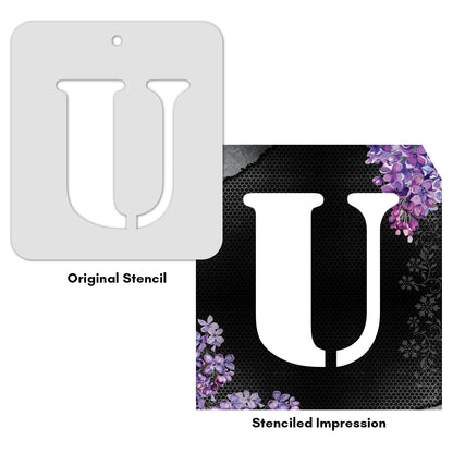 iCraft Alphabet Stencil 4" x 4" - ICS-21 (U)