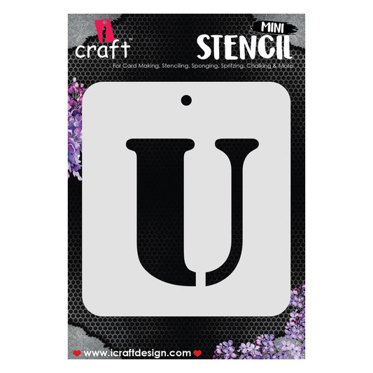iCraft Alphabet Stencil 4" x 4" - ICS-21 (U)