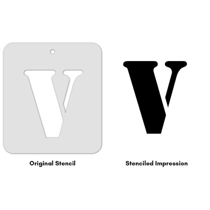 iCraft Alphabet Stencil 4" x 4" - ICS-22 (V)