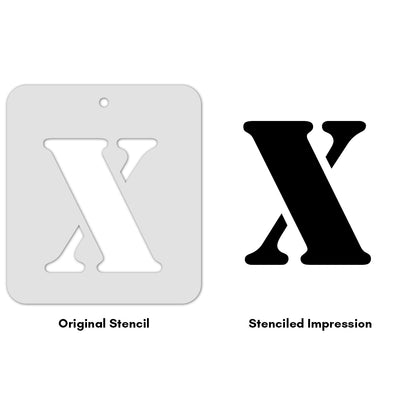 iCraft Alphabet Stencil 4" x 4" - ICS-24 (X)