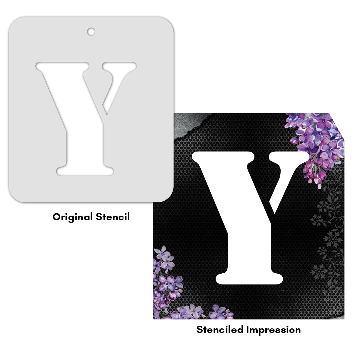 iCraft Alphabet Stencil 4" x 4" - ICS-25 (Y)