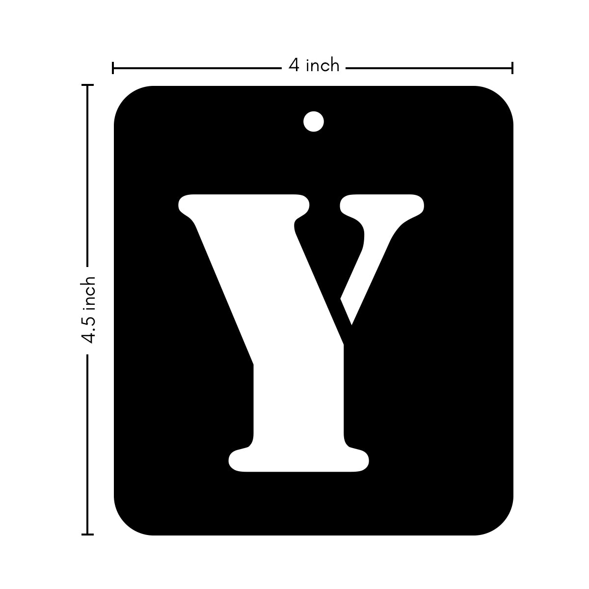 iCraft Alphabet Stencil 4" x 4" - ICS-25 (Y)
