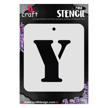 iCraft Alphabet Stencil 4" x 4" - ICS-25 (Y)