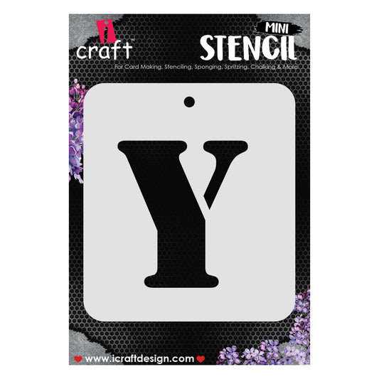 iCraft Alphabet Stencil 4" x 4" - ICS-25 (Y)