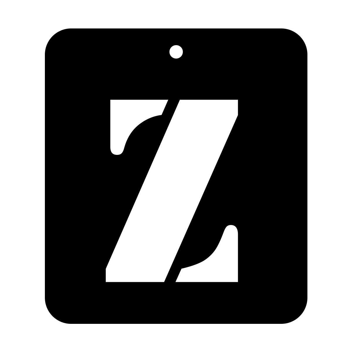 iCraft Alphabet Stencil 4" x 4" - ICS-26 (Z)